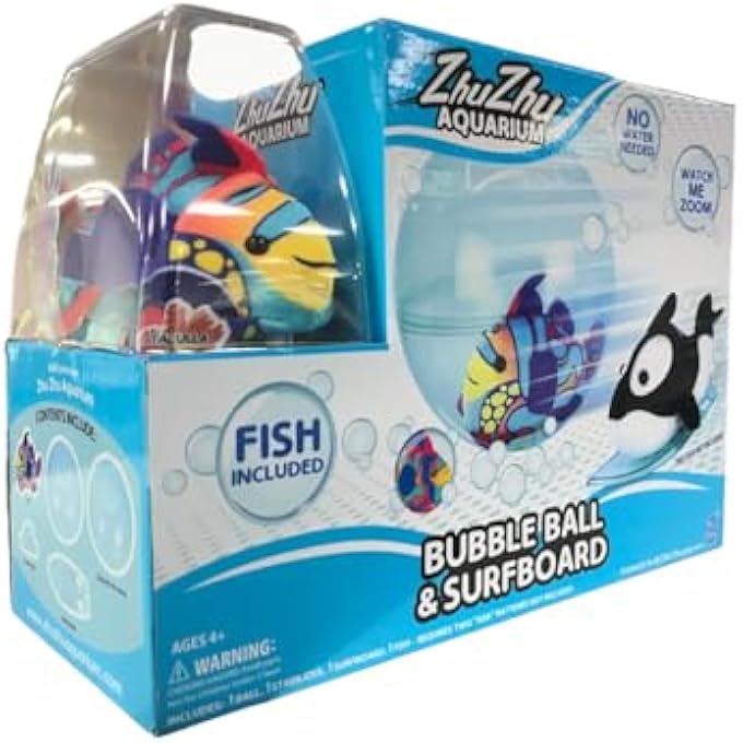 rayihni AQUARIUM BUBBLE BALL AND SURFBOARD WITH FISH - Image 2